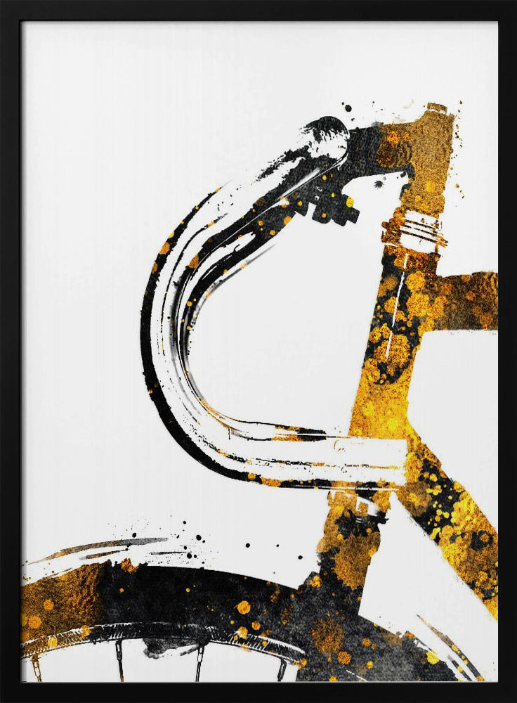 Cycling 1 gold and black | Poster