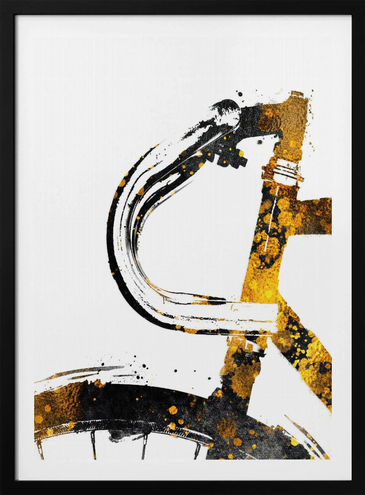 Cycling 1 gold and black | Poster