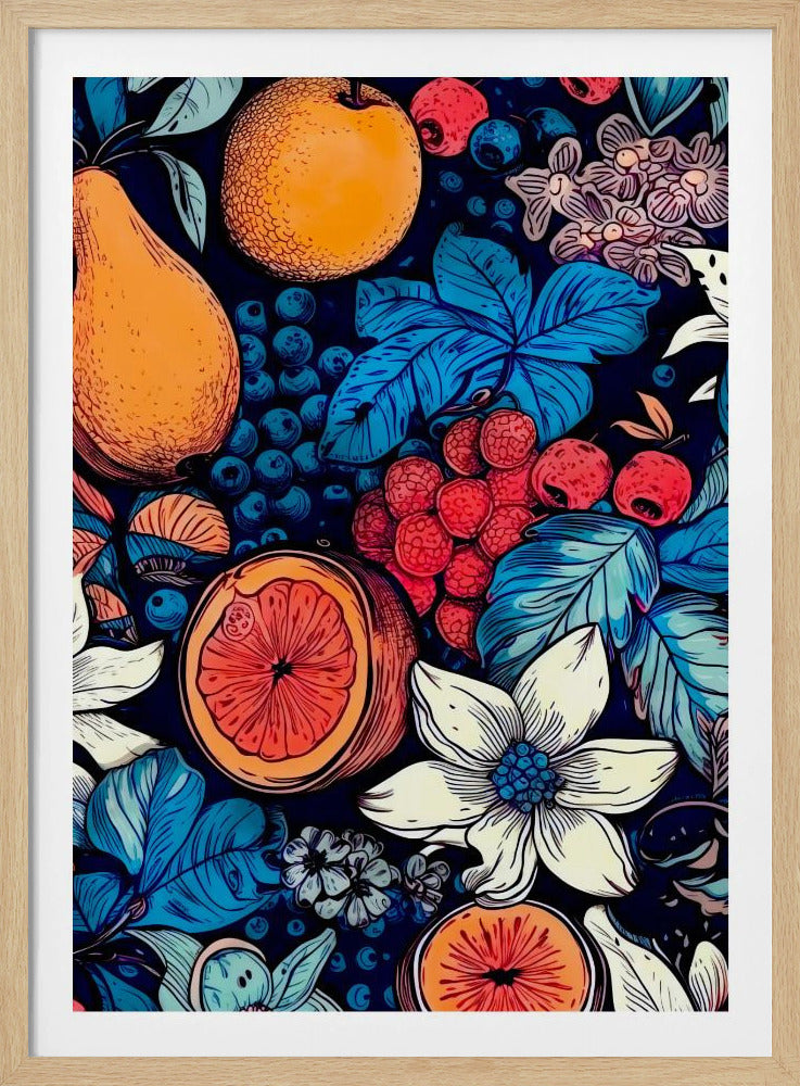 Flowers and fruits 6 | Poster