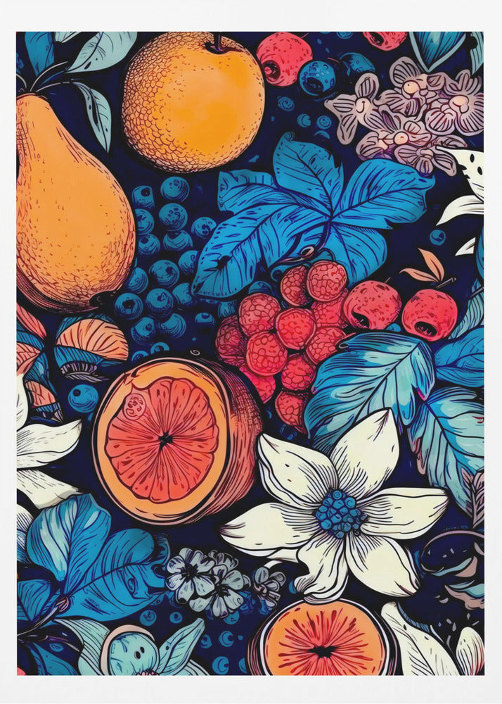 Flowers and fruits 6 | Poster