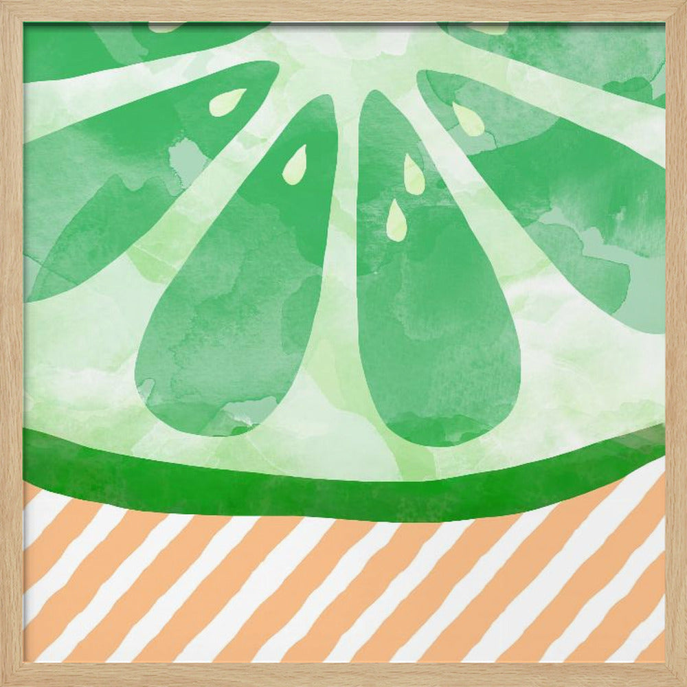 Lime Abstract | Poster