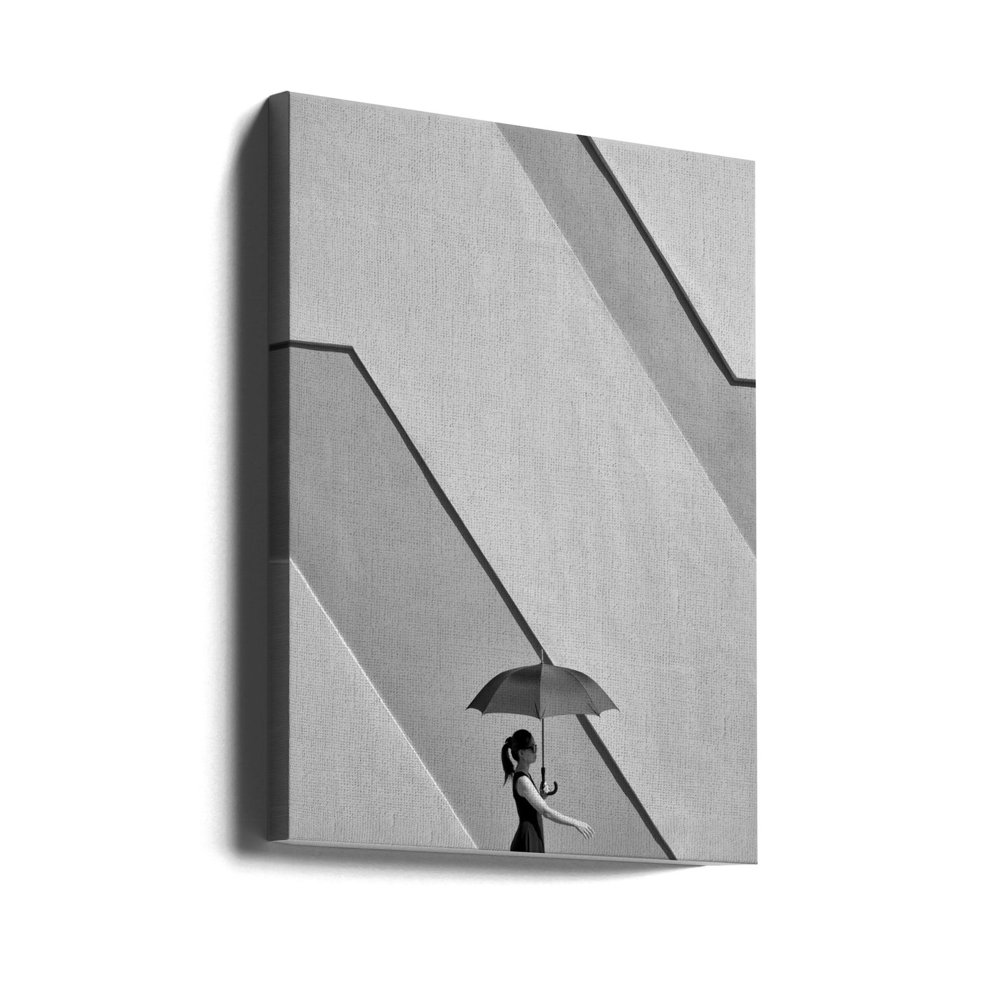 Vrouw met paraplu | Canvasprints