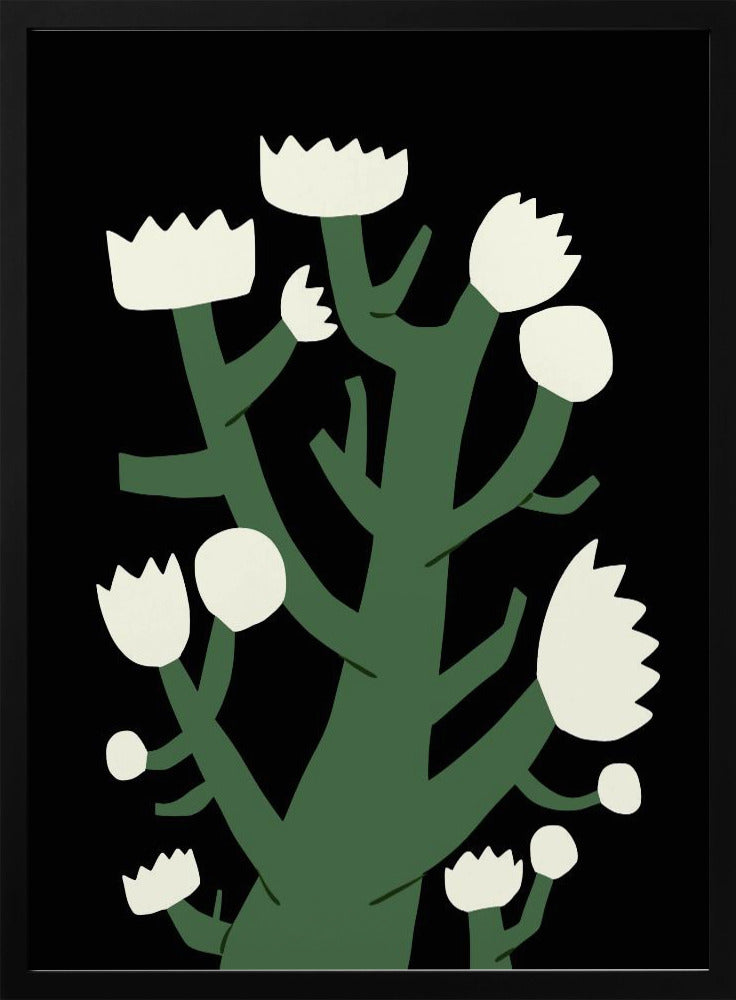 Nocturnal White Blossom | Poster