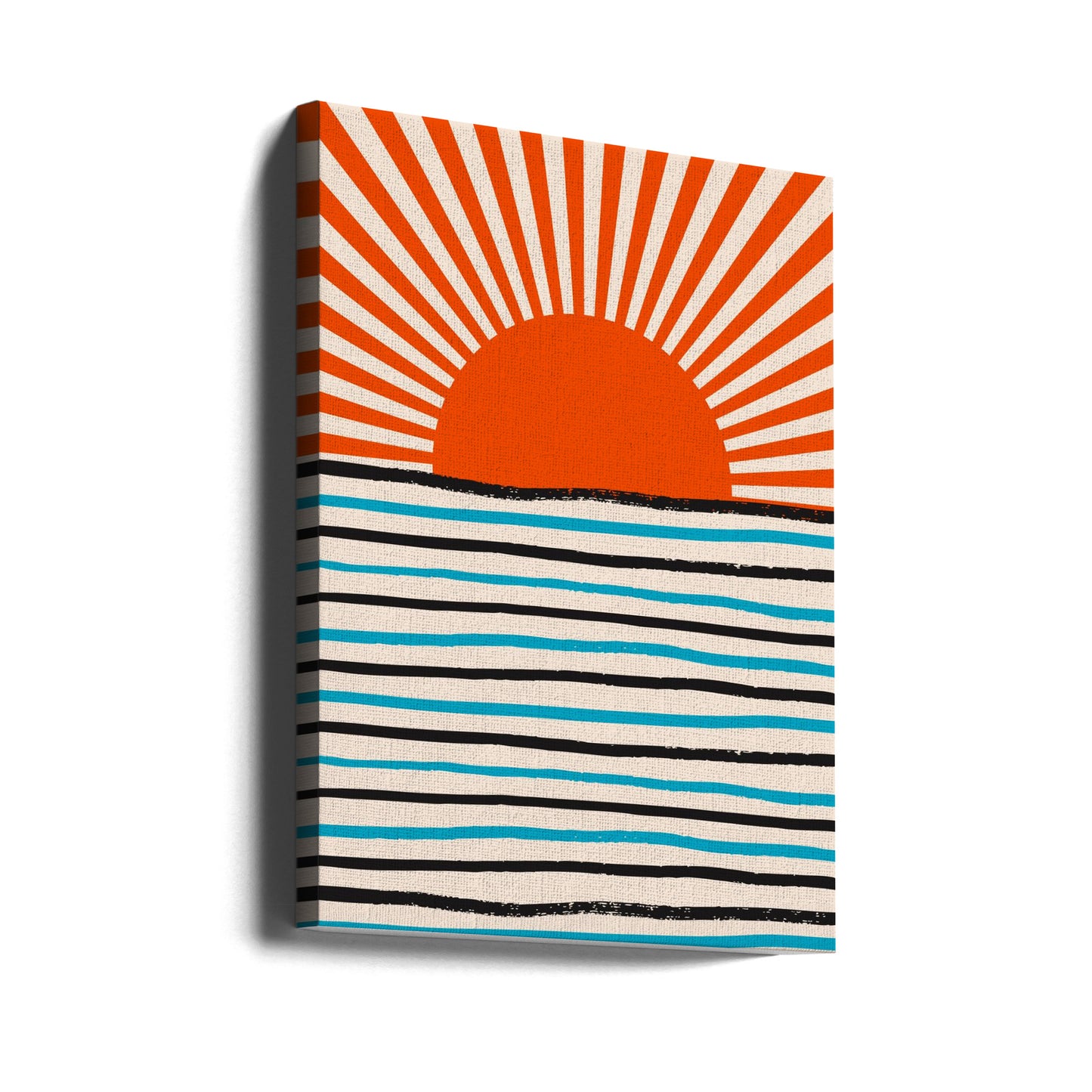 Red Sun and Sea | Canvas