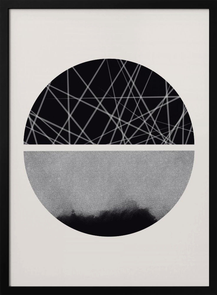 Black and White Sphere | Poster