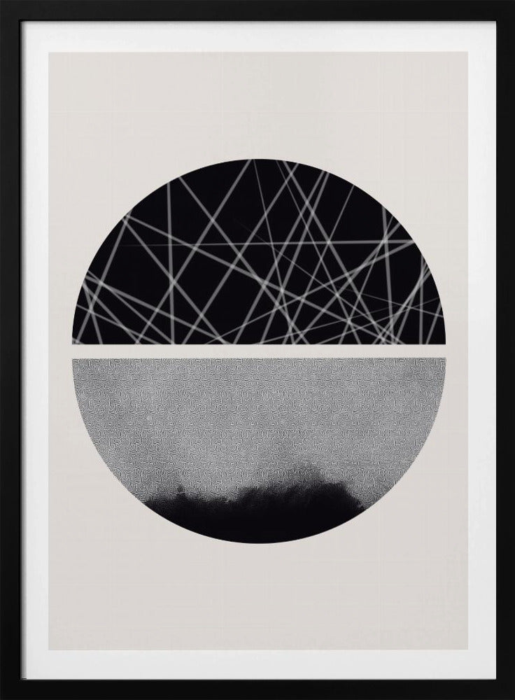 Black and White Sphere | Poster