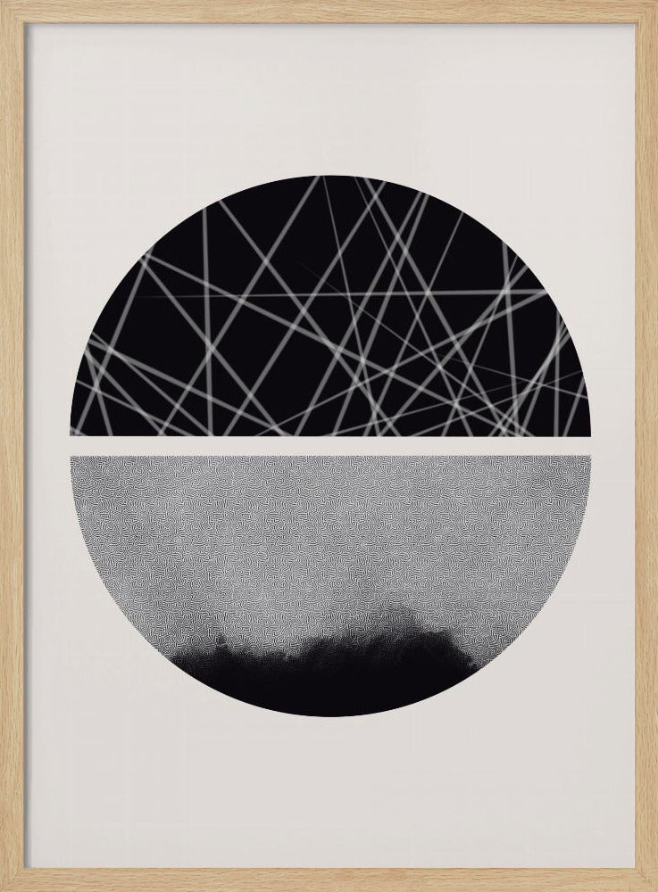 Black and White Sphere | Poster