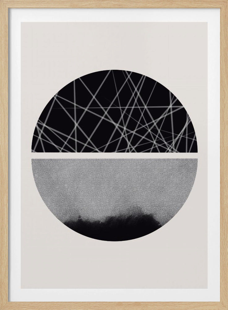 Black and White Sphere | Poster