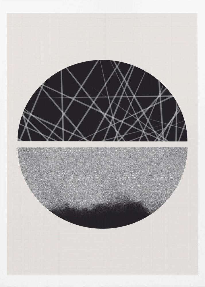 Black and White Sphere | Poster
