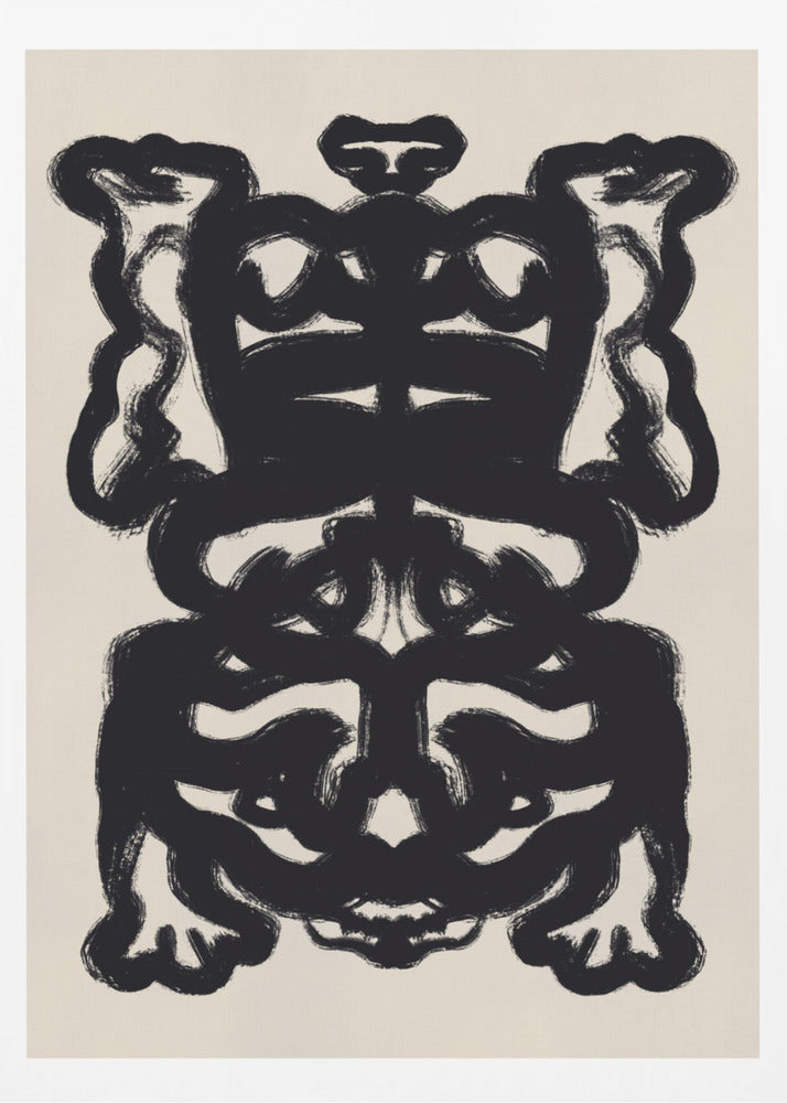 Symmetrical Black Pattern | Poster