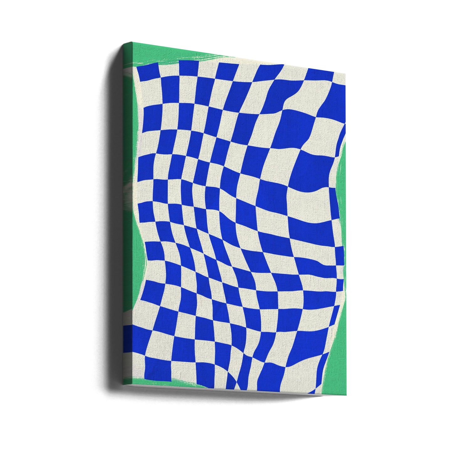 Blue Checker Pattern | Canvas
