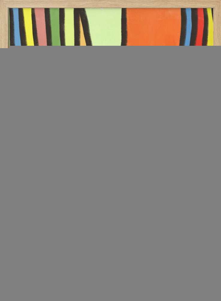 Colorful Geometric Shapes And Bold Lines | Poster
