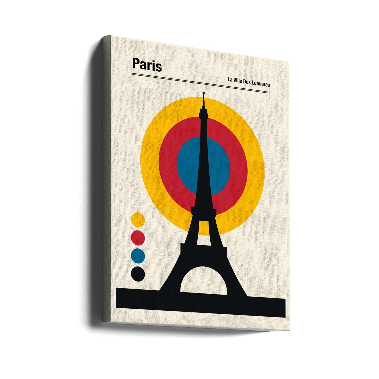 Impresión de viaje retro de la Torre Eiffel de París | Impresiones en Lienzo