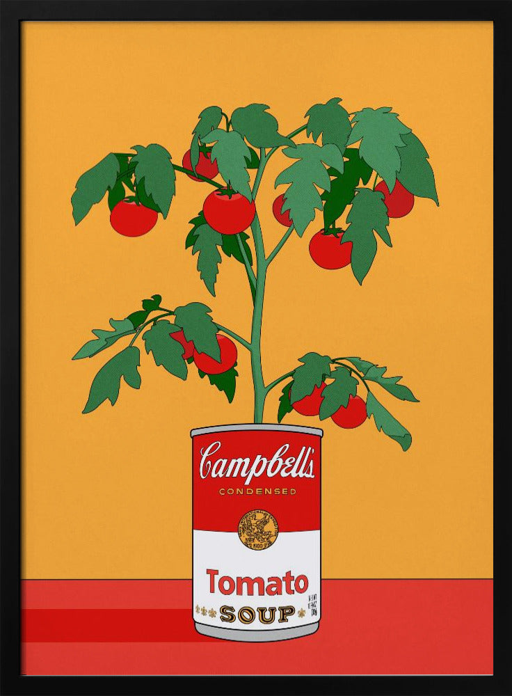Campbells Soup Tomato Plant Retro Illustration | Poster
