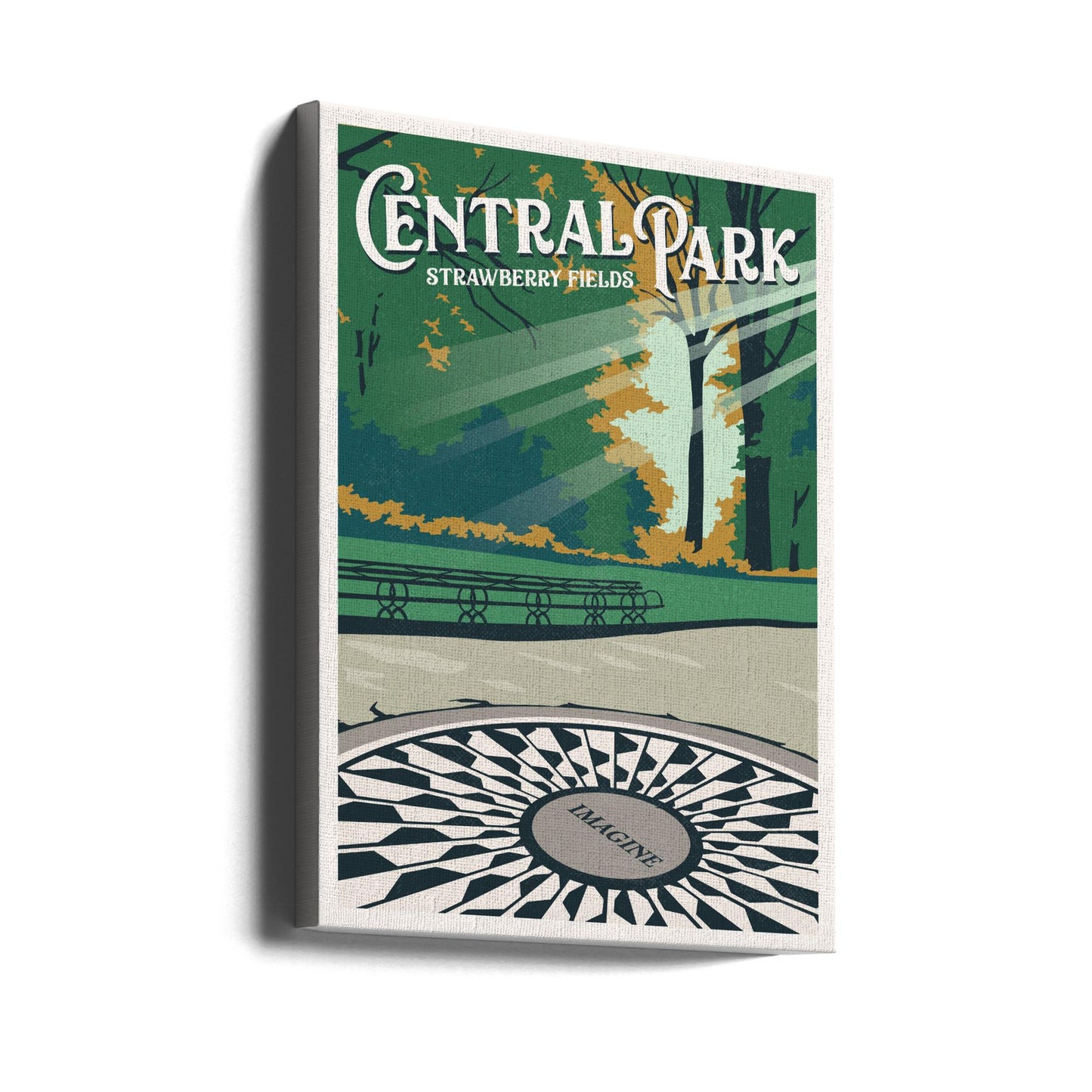 Impresión de viaje de Central Park Nueva York | Impresiones en Lienzo