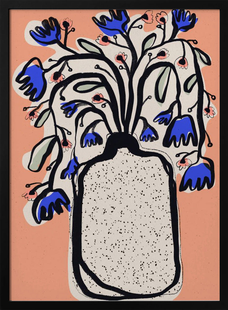 Härlig blombukett (persika) | Poster