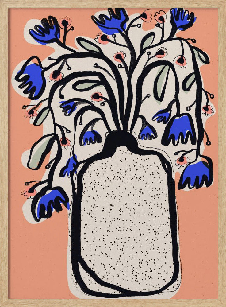 Härlig blombukett (persika) | Poster