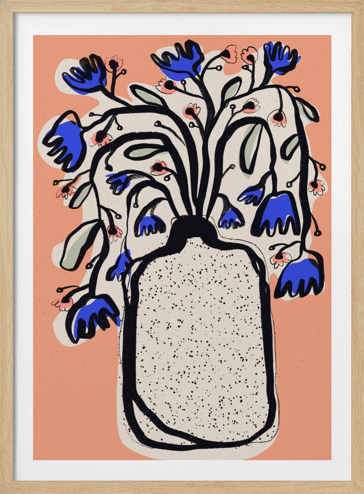 Härlig blombukett (persika) | Poster