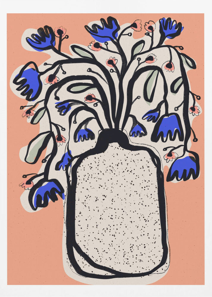 Härlig blombukett (persika) | Poster