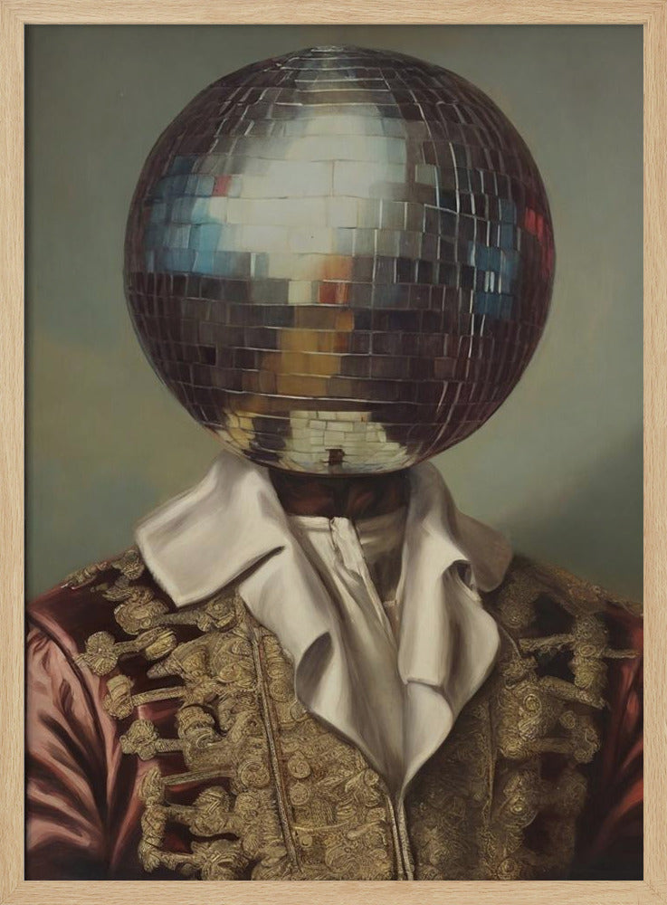 DiscoHead King / Altered Collage Art | Poster
