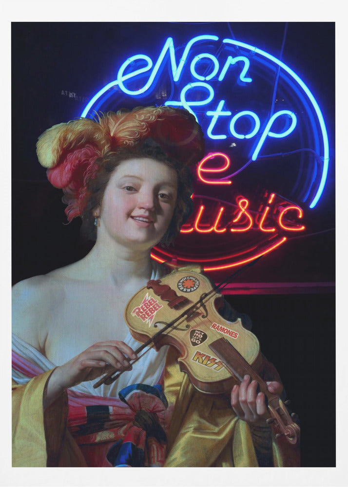 Musikken Stopper | Plakater - Kunsttryk