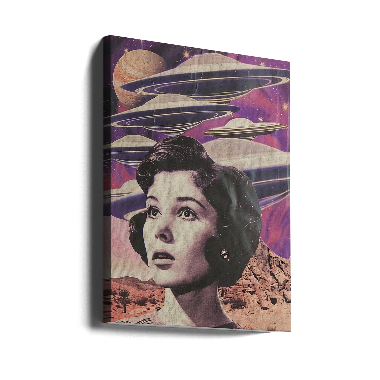 Planetary Purple Invasion | Canvas