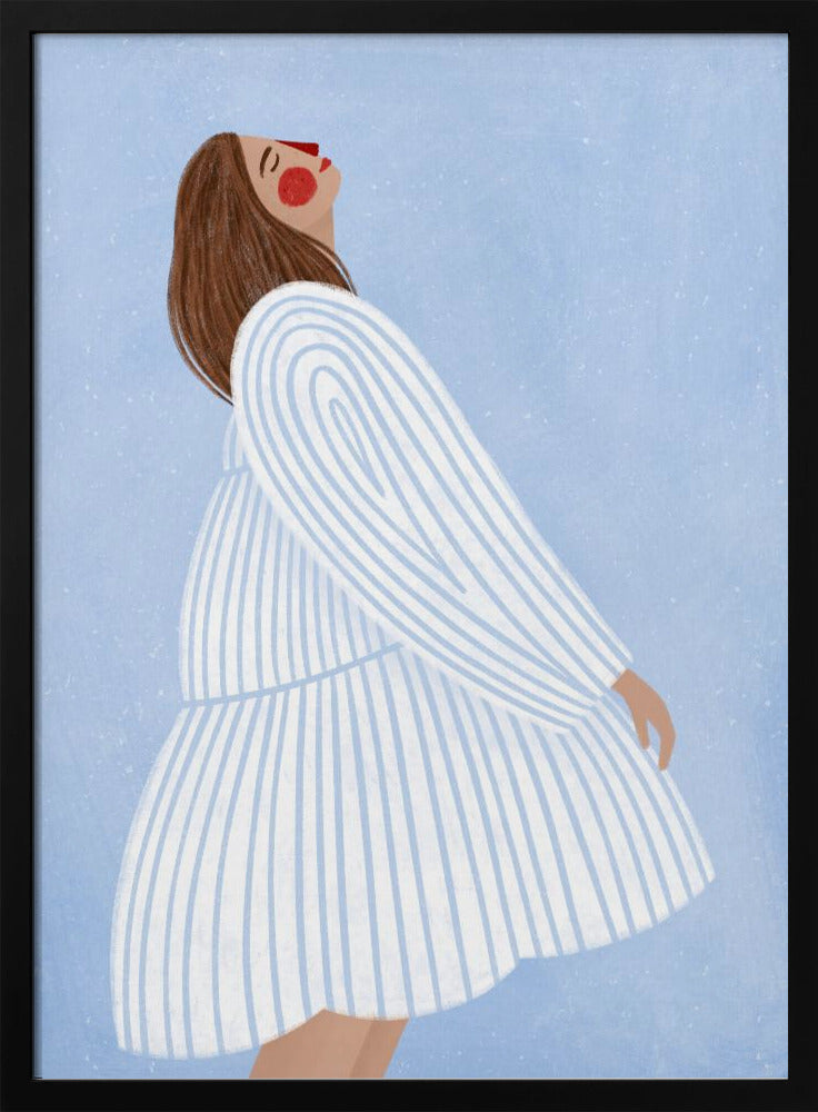 The Woman With the Blue Stripes | Poster