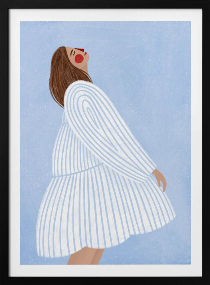 The Woman With the Blue Stripes | Poster