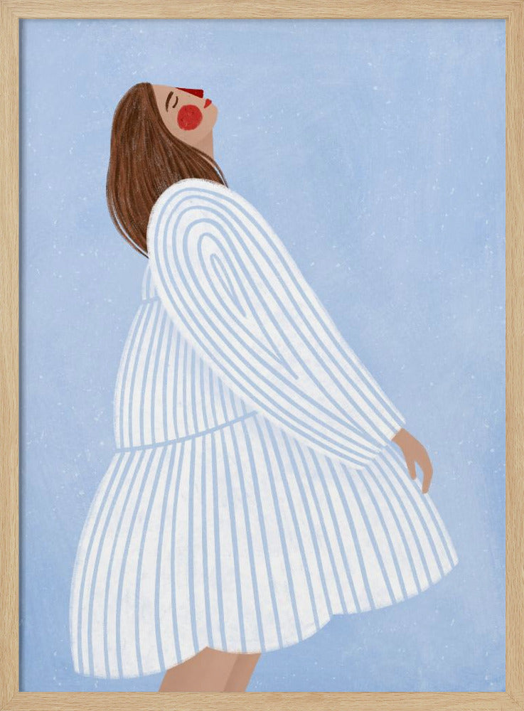 The Woman With the Blue Stripes | Poster
