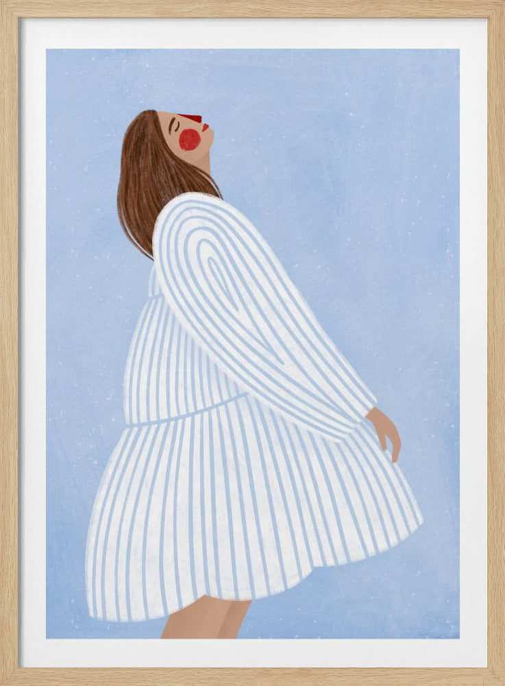 The Woman With the Blue Stripes | Poster