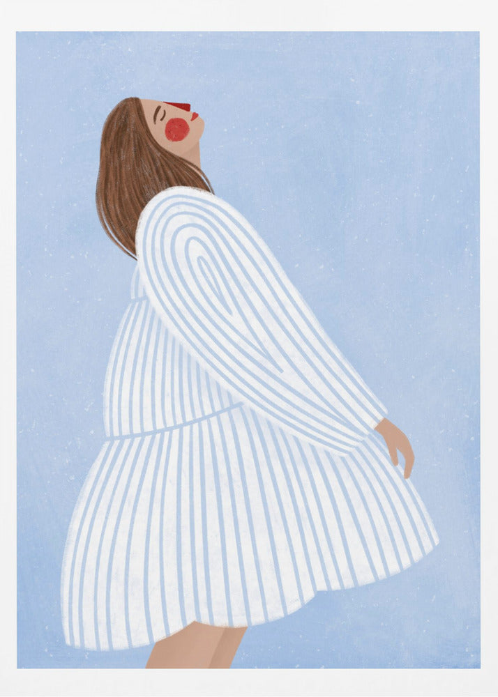 The Woman With the Blue Stripes | Poster