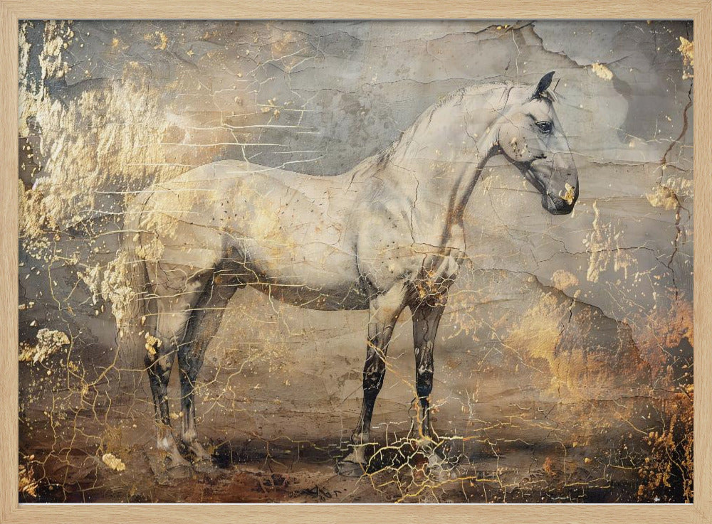 Häst Vintage Konst Illustration 06 | Poster