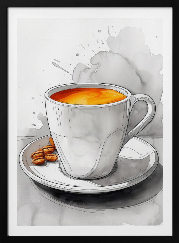 I Love Coffee Food Illustration Art (2) | Poster