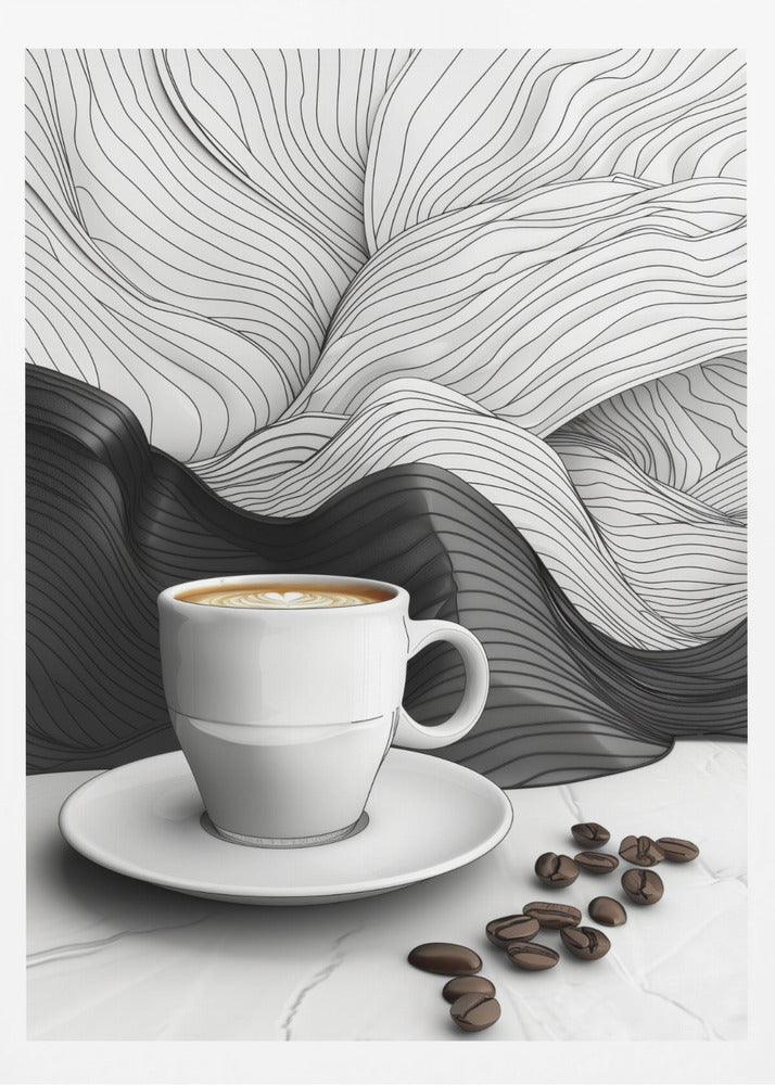 I Love Coffee Food Illustration Art (3) | Poster