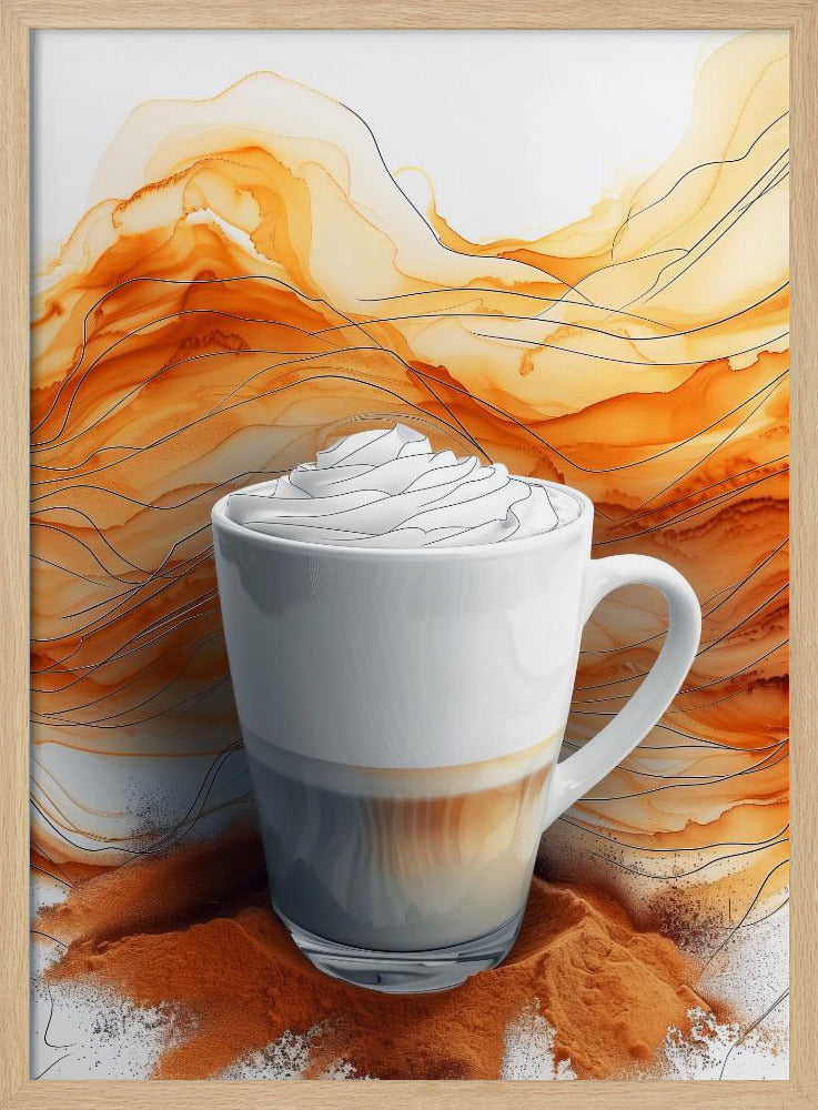 I Love Coffee Food Illustration Art (4) | Poster