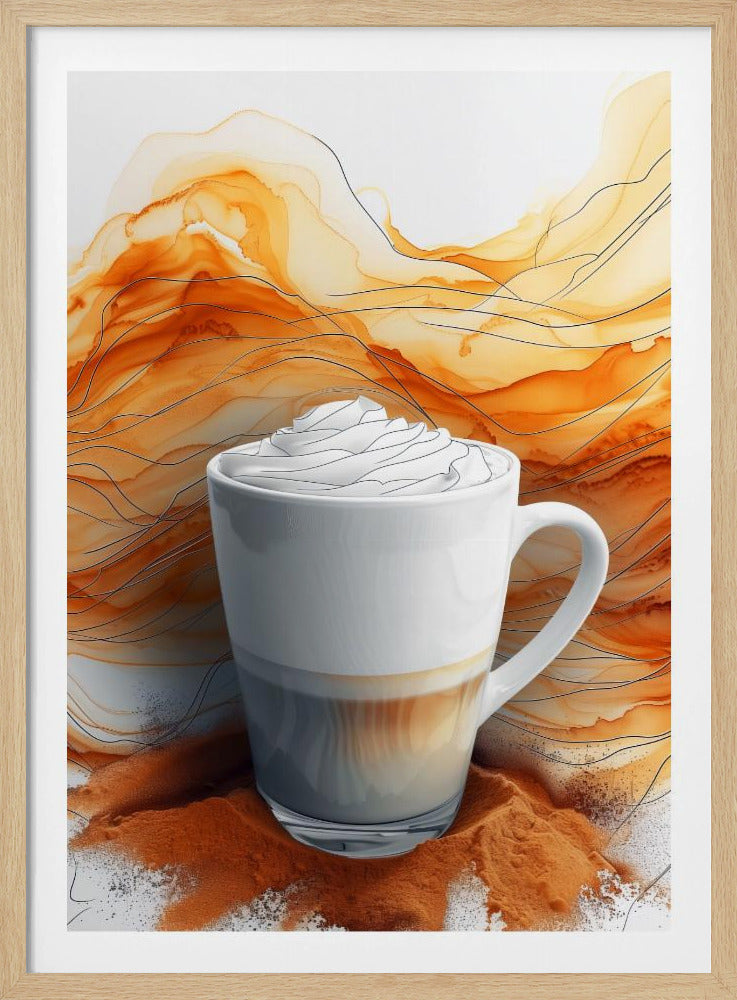 I Love Coffee Food Illustration Art (4) | Poster