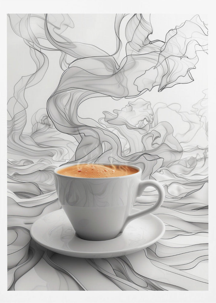 I Love Coffee Food Illustration Art (7) | Poster