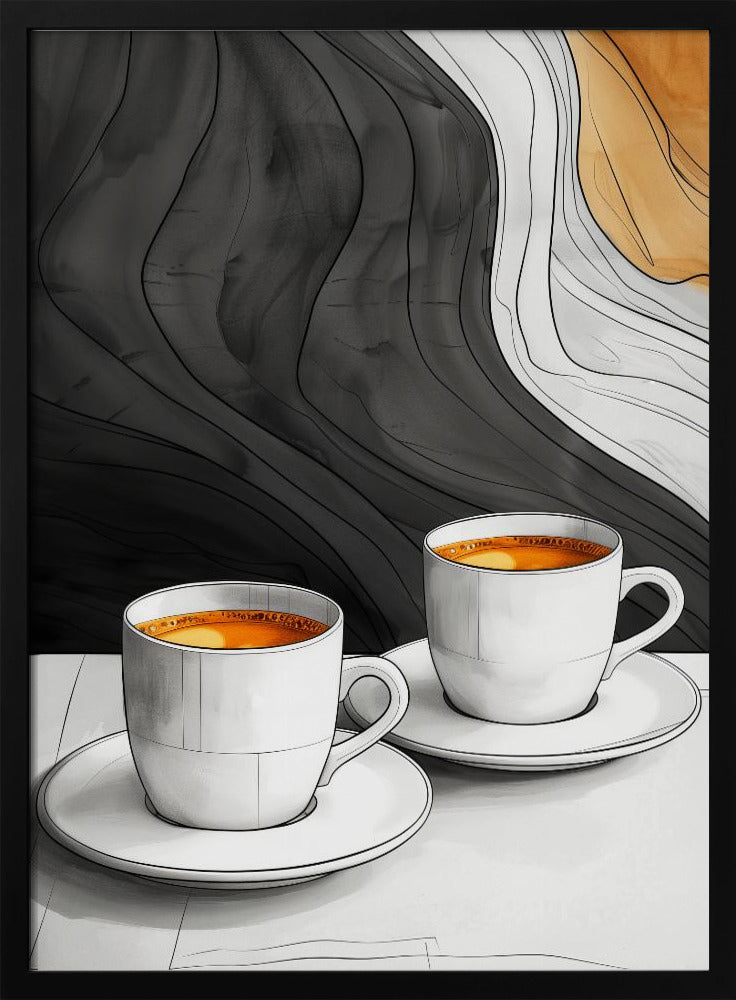 I Love Coffee Food Illustration Art (12) | Poster