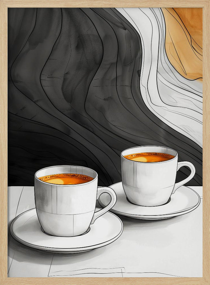 I Love Coffee Food Illustration Art (12) | Poster