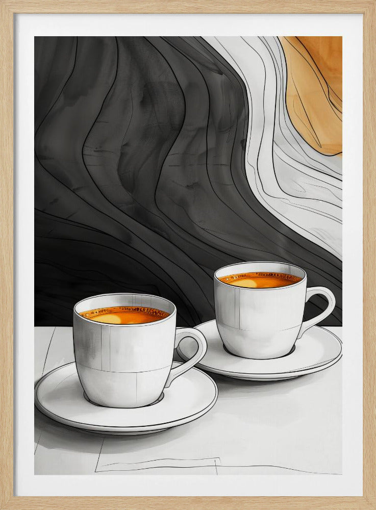 I Love Coffee Food Illustration Art (12) | Poster