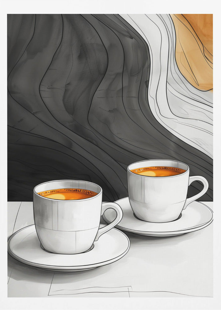 I Love Coffee Food Illustration Art (12) | Poster