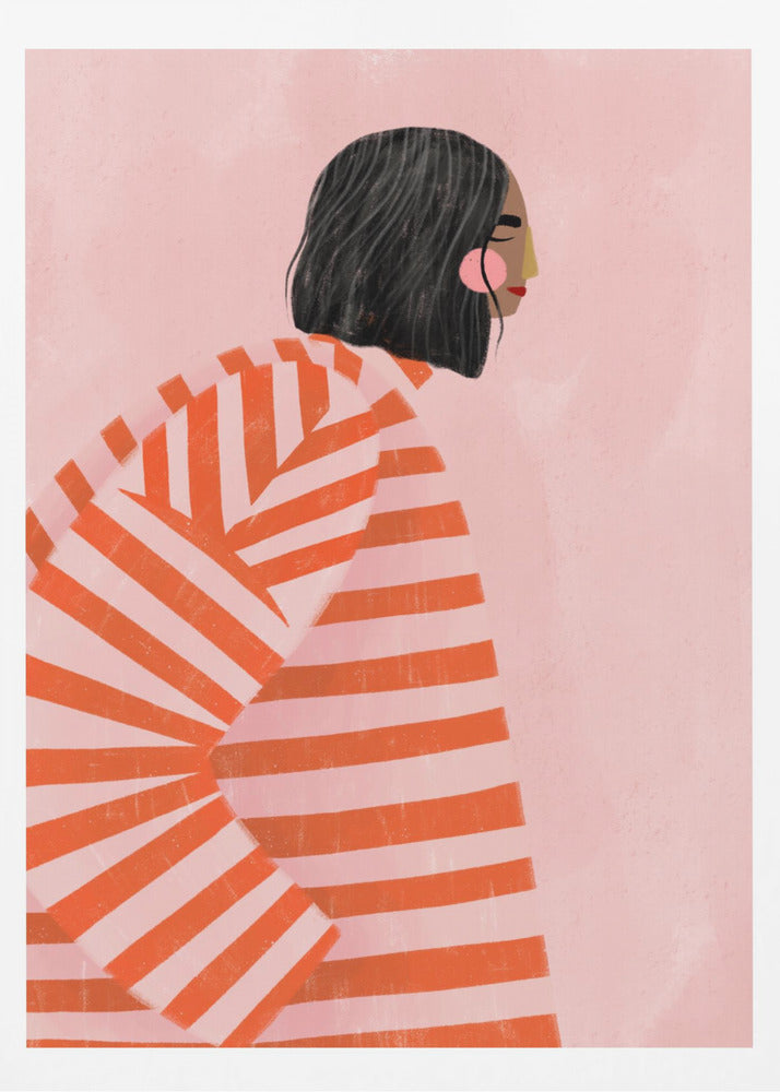 The Woman With the Orange Stripes | Poster