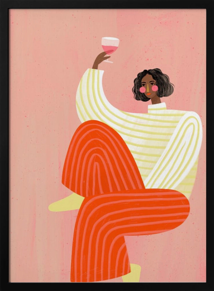 The Woman With The Glass of Wine | Poster