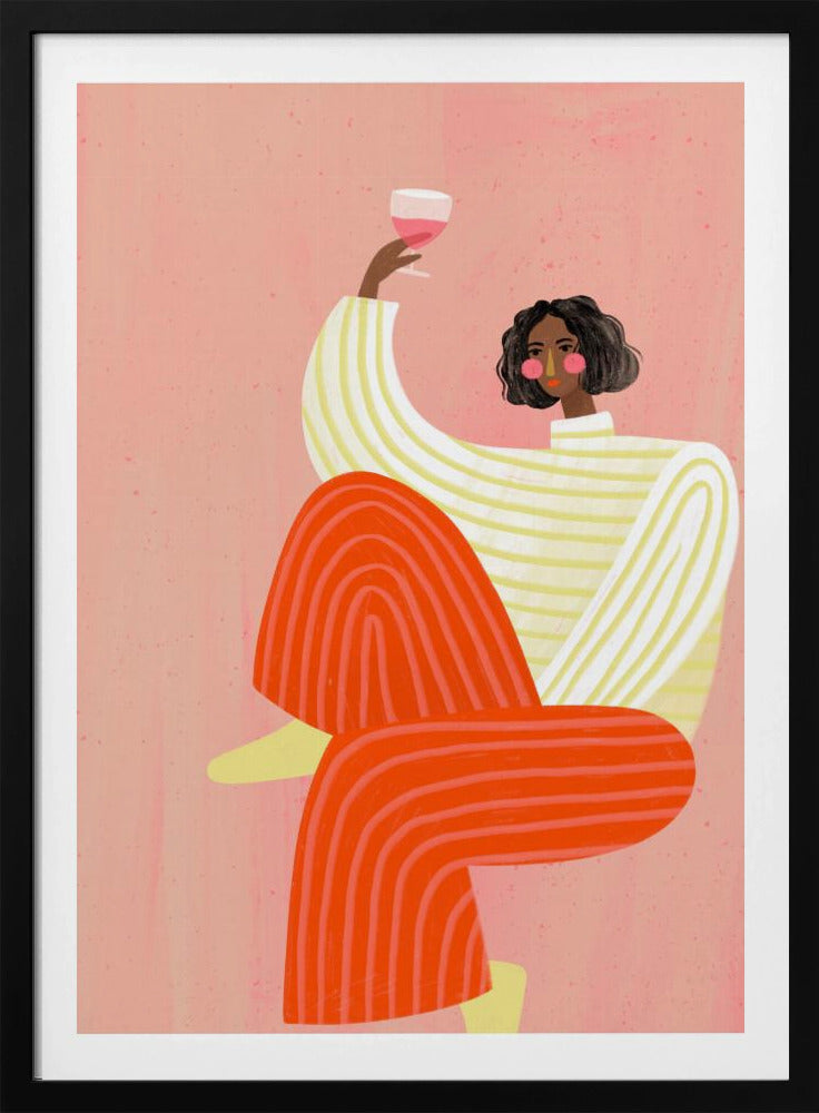 The Woman With The Glass of Wine | Poster