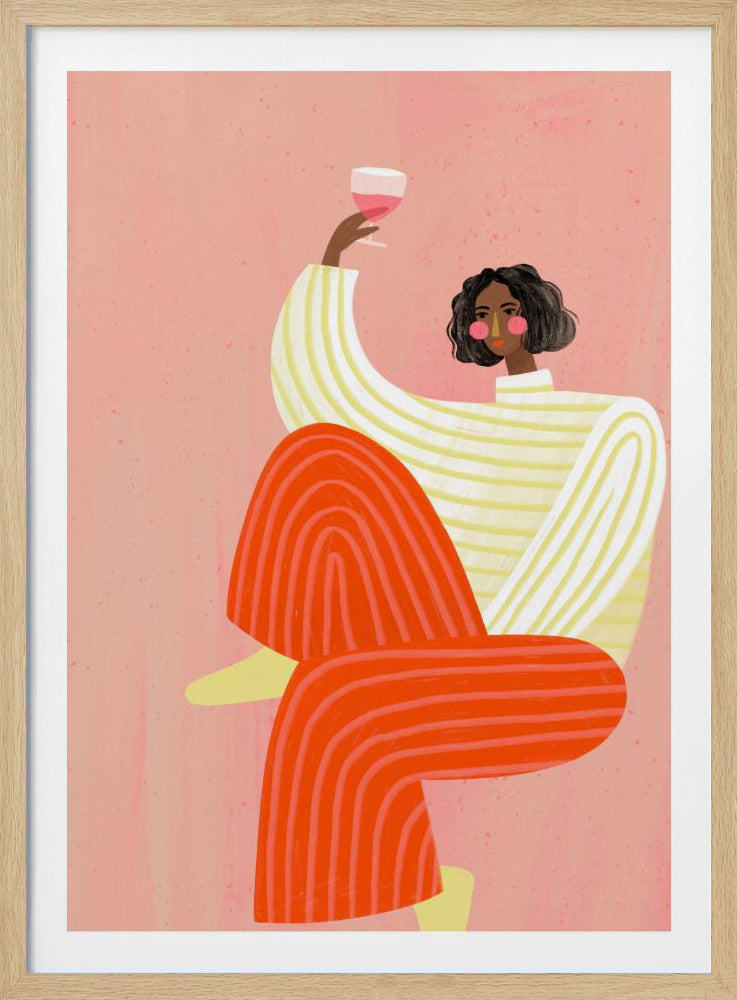 The Woman With The Glass of Wine | Poster