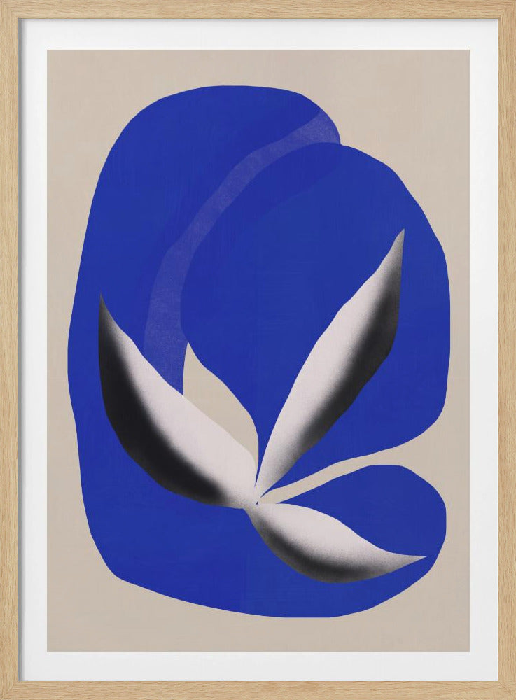 Liquid cobalt blue abstraction 02 | Poster