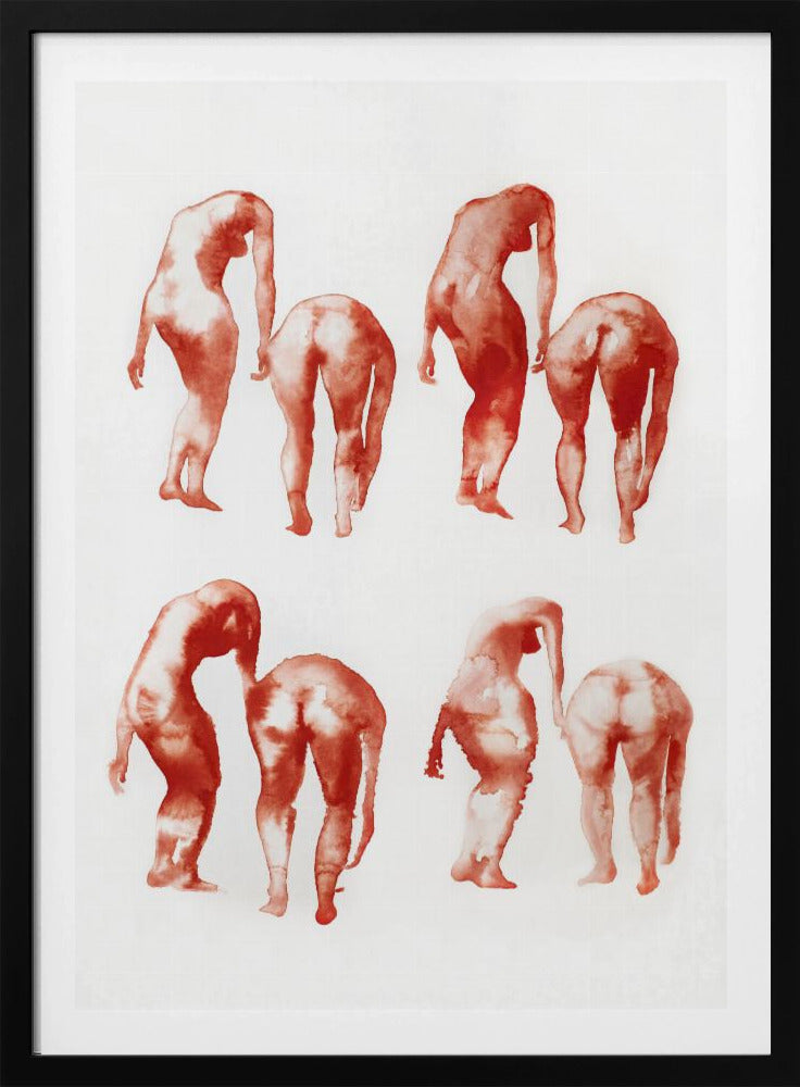Figurbewegungsstudie 2x4 | Poster