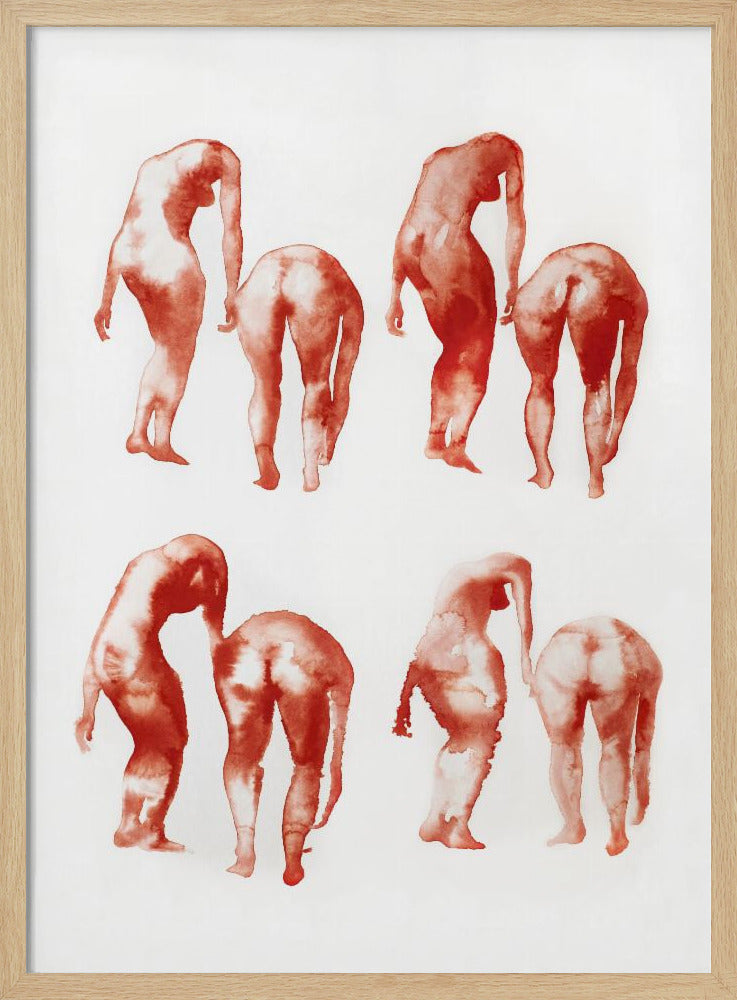 Figurbewegungsstudie 2x4 | Poster