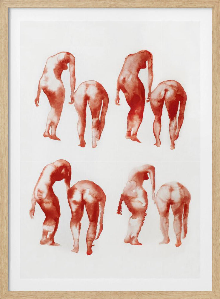 Figurbewegungsstudie 2x4 | Poster