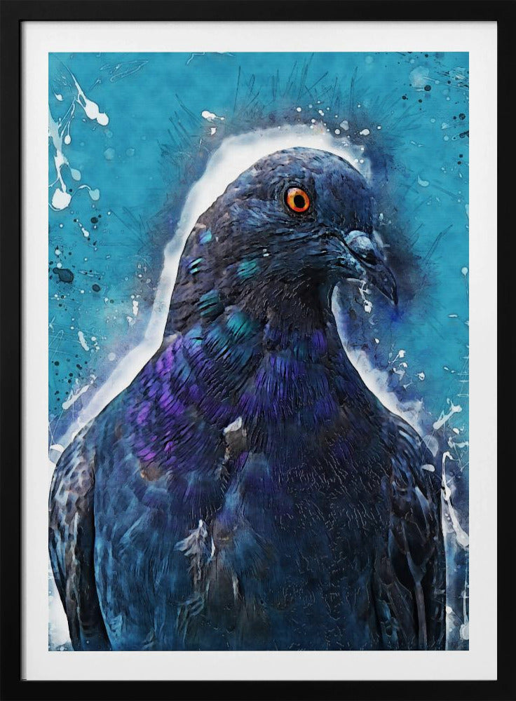 Animal Dove Bird Watercolor Animal Art | Poster